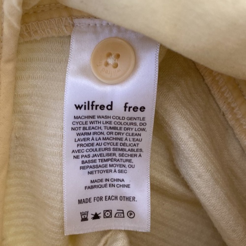 ❗️SOLD❗️Wilfred Yellow Corduroy Lennox Pants Size 6 - Picture 9 of 11